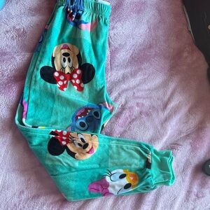 Disney Kids Pajama Bottoms - Green with Characters